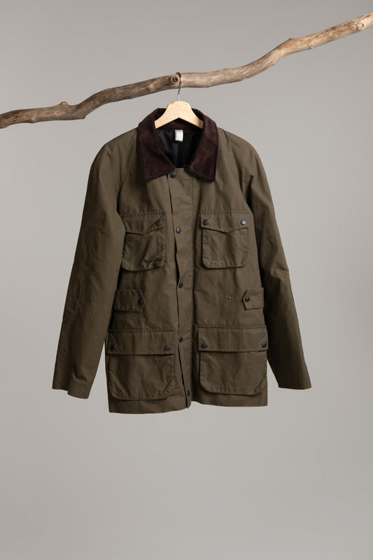 Dry Wax Country Jacket | Khaki – Handmade in Scotland, Hancock Archive