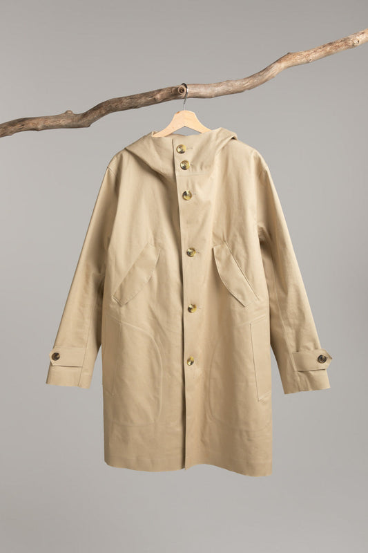 Parker Coat with Hood | Fawn / Mastic