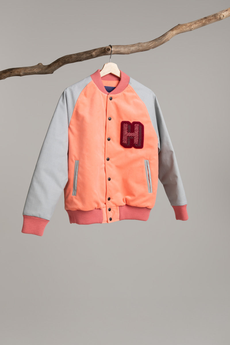 Varsity Jacket | Salmon