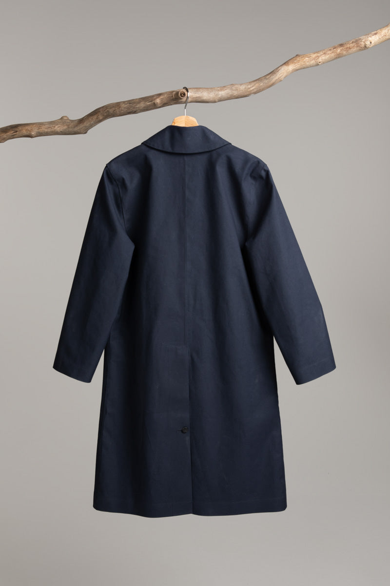 Riding Coat | Navy / Lemon